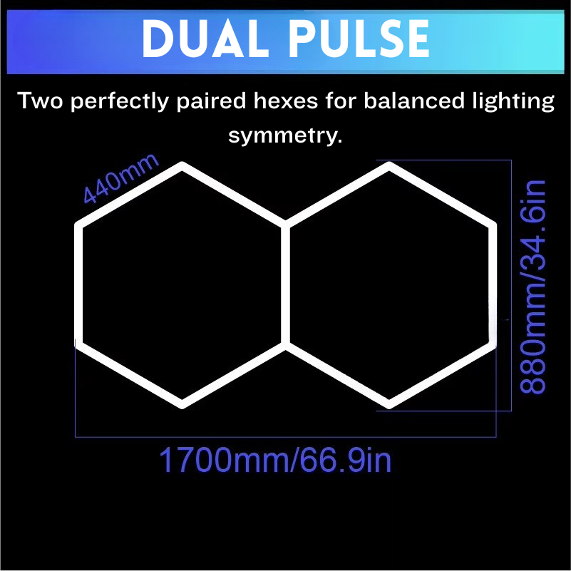 Hexagon LED lighting