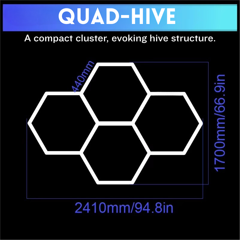 Hexagon LED lighting