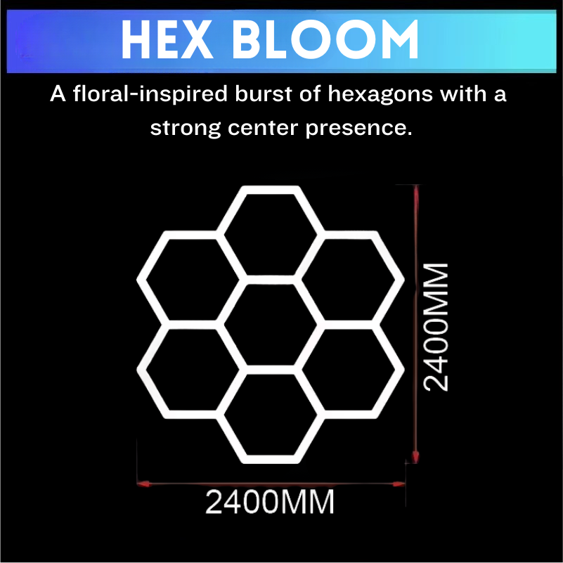 Hexagon LED lighting