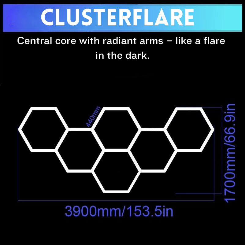 Hexagon LED lighting