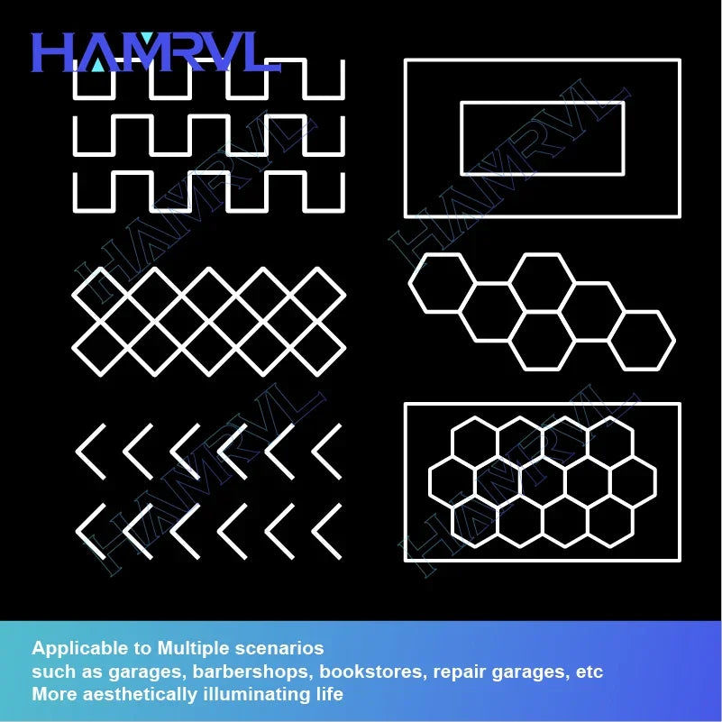 Hexagon LED lighting