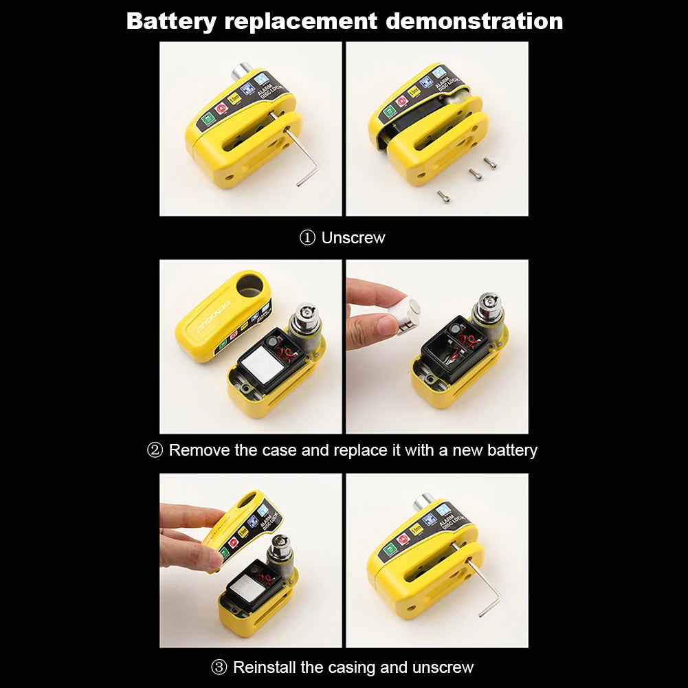Motorbike Alarm Disc Brake Lock