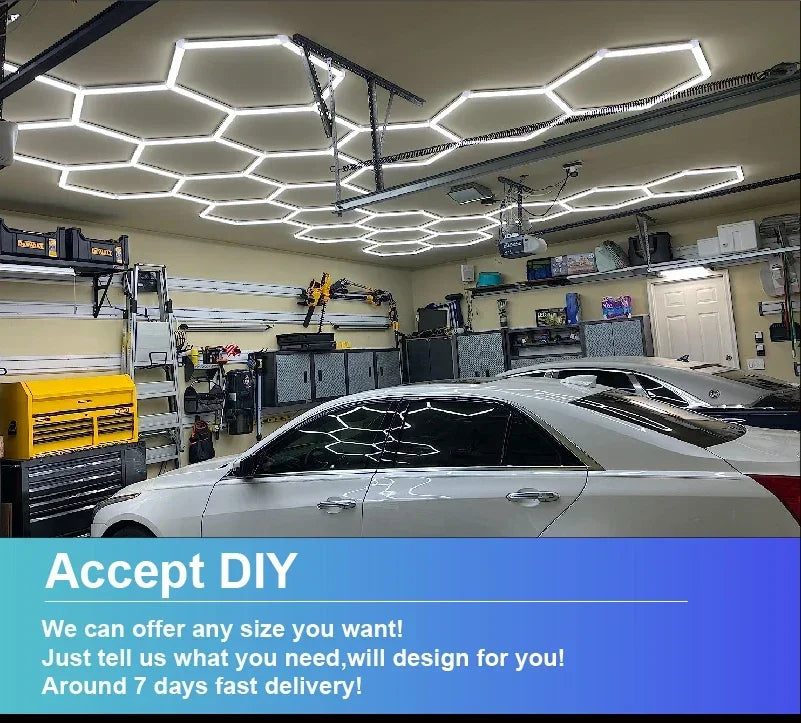 Hexagon LED lighting