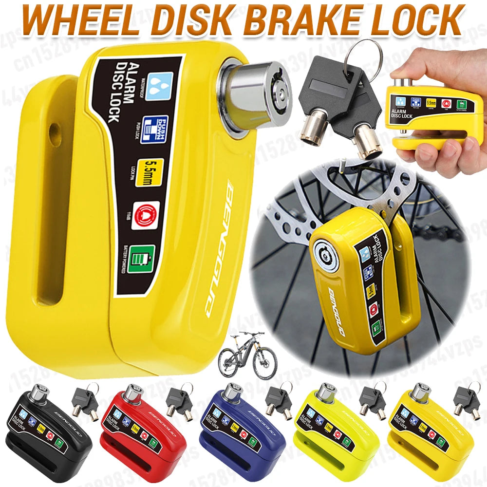 Motorbike Alarm Disc Brake Lock