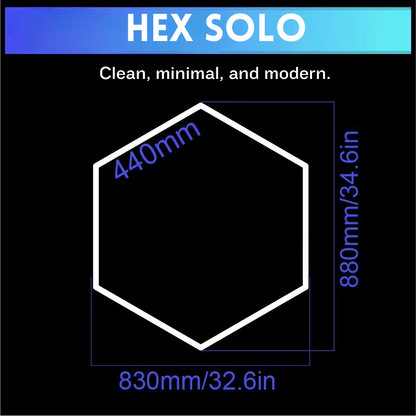 Hexagon LED lighting