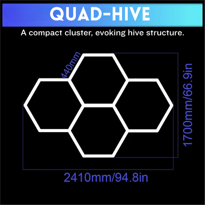 Hexagon LED lighting