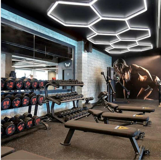 Hexagon LED lighting